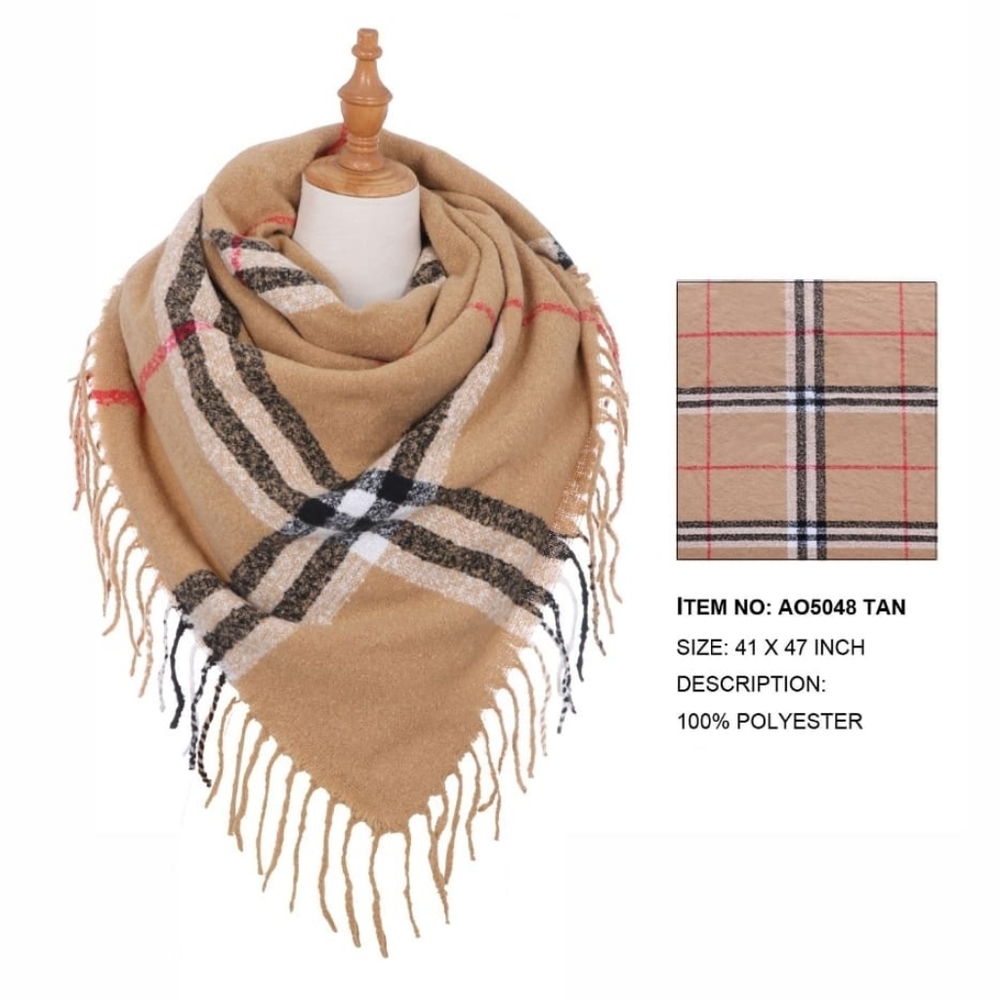 🍂NWT-PLAID TAN SCARF 🍂